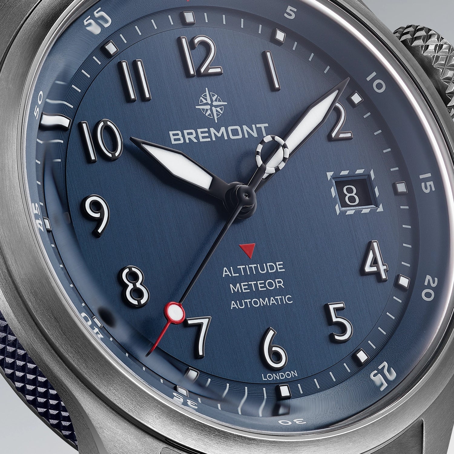 Altitude MB Meteor Blue Dial Blue Barrel Leather Strap - Image 3