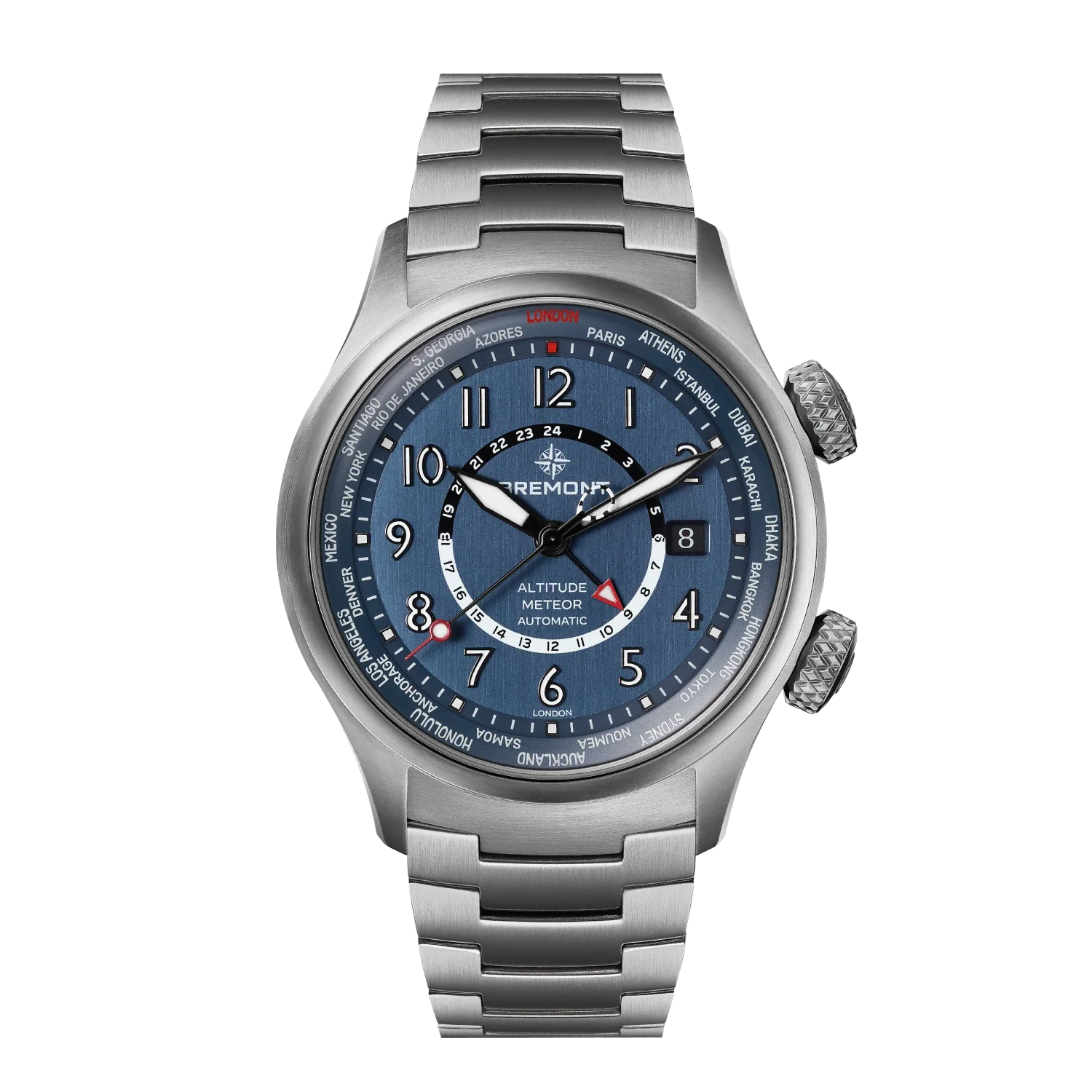 Altitude MB Meteor Time Zones Blue Dial Bracelet